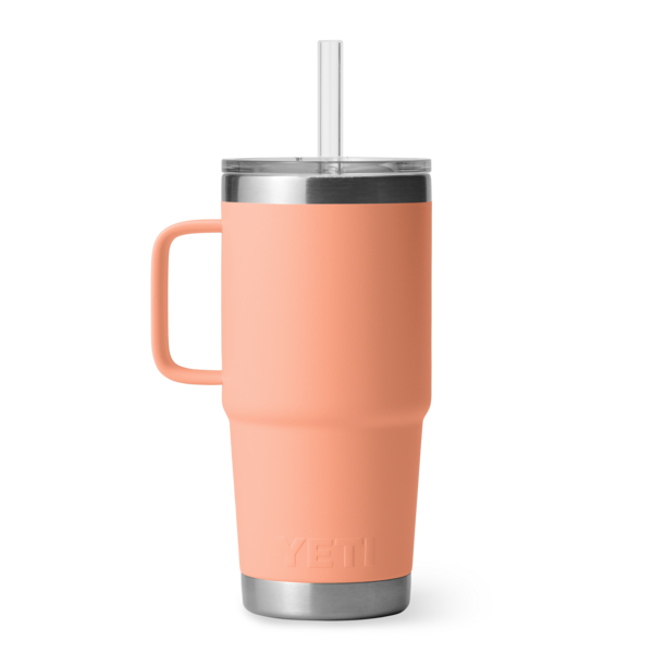 Yeti Rambler 25 OZ (739 ML) Straw Mug Lowcountry Peach