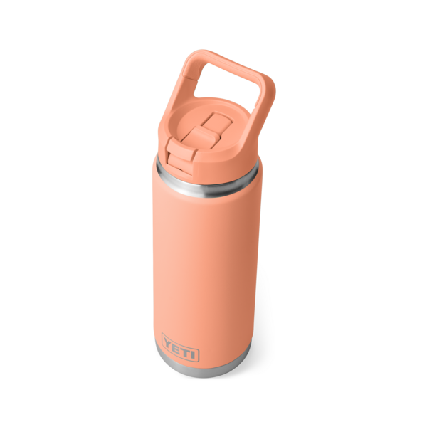 YETI RAMBLER 26 OZ STRAW BOTTLE LOWCOUNTRY PEACH