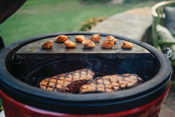 Searing a Irish Steak on a Kamado Joe Charcoal Grill