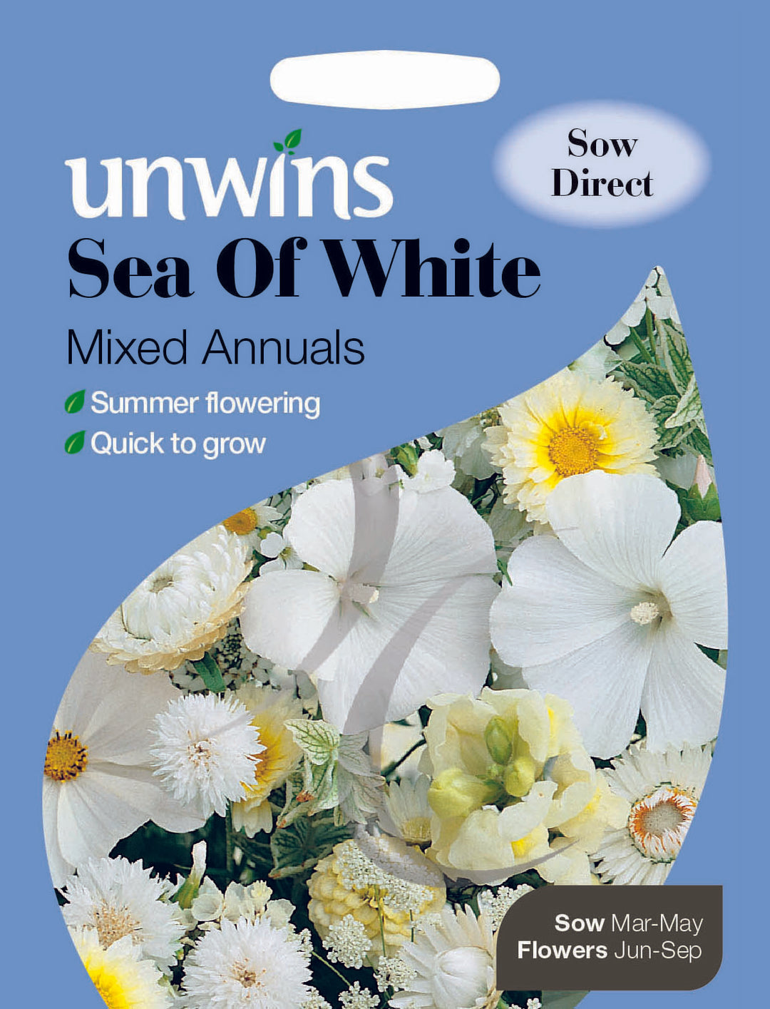 Unwins Sea of White Mixed Annuals