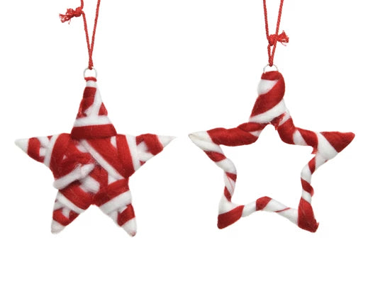 Star polyester  red/white