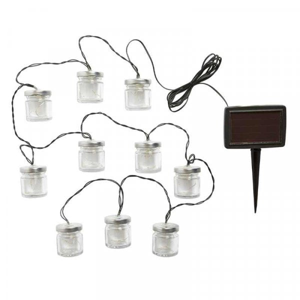 Firefly Jar Soalr String Lights Set of 10