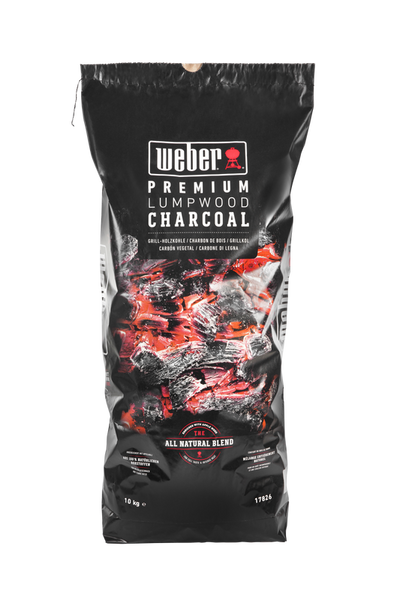 Premium Hardwood Lumpwood Birch Charcoal 10kg - Black