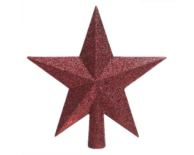 Treetopper shatterproof glitter oxblood