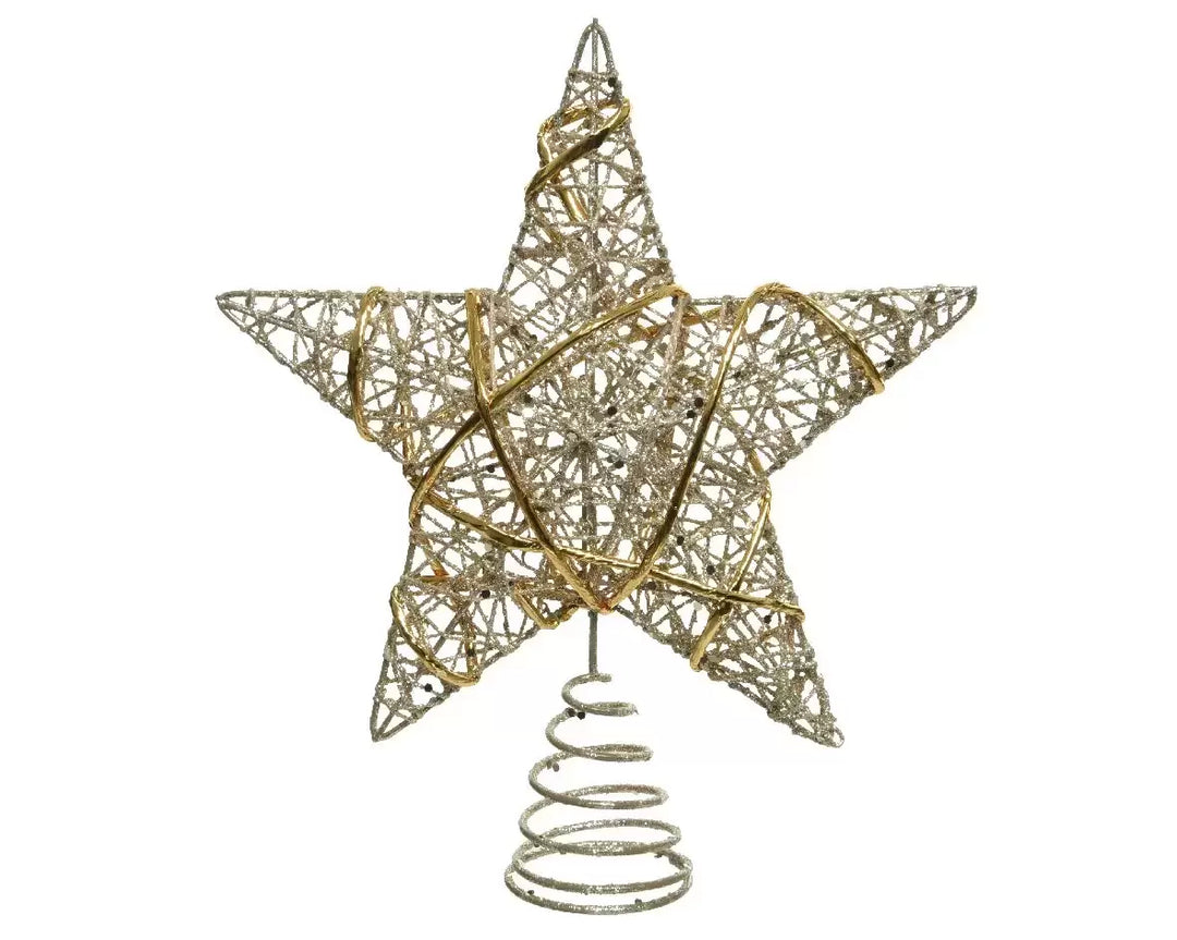 Treetopper iron glitter  champagne gold